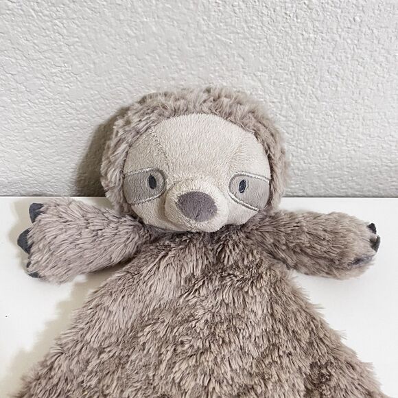 Demdaco Sloth Flat Security Blanket Rattle Lovey Lovie Plush 2019 - Picture 5 of 12